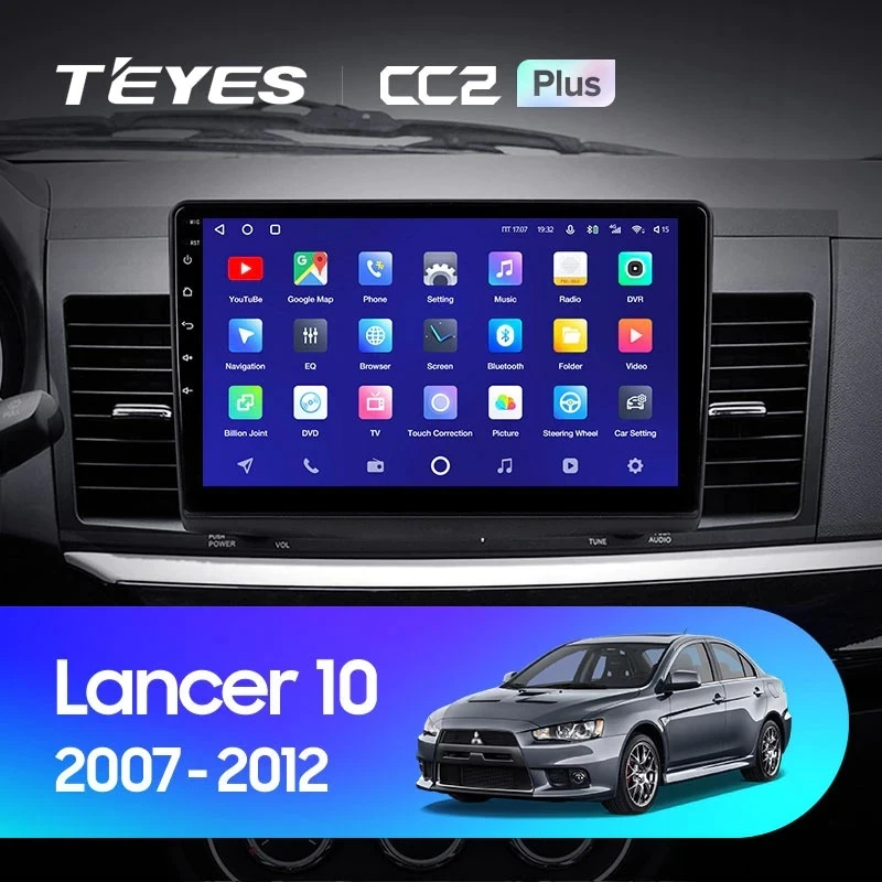Штатная магнитола Teyes CC2 Plus 4/32 Mitsubishi Lancer 10 CY (2007-2012) Тип-A