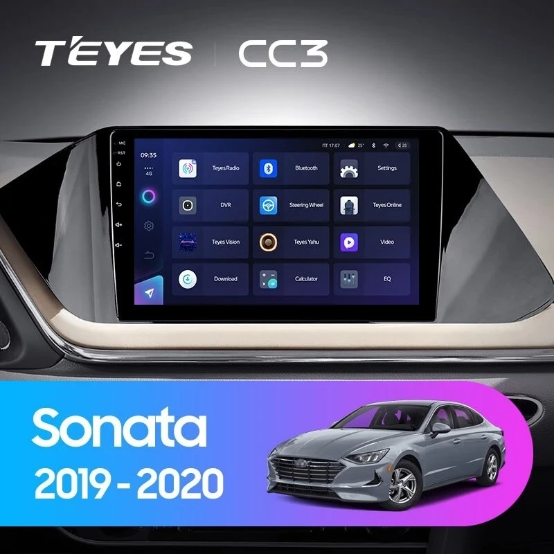 Штатная магнитола Teyes CC3 3/32 Hyundai Sonata DN8 (2019-2020) Тип-B