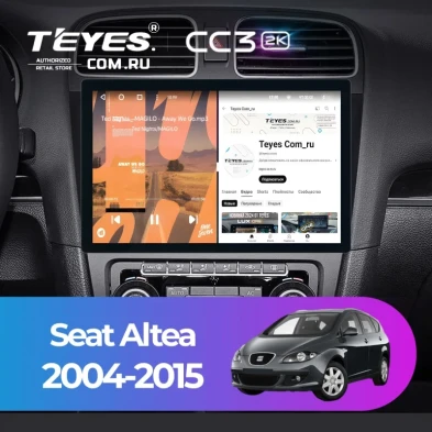 Штатная магнитола Teyes CC3 2K 6/128 Seat Altea (2004-2015) (11")