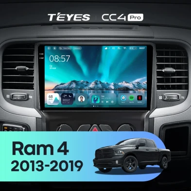 Штатная магнитола Teyes CC4 Pro 8/128 Dodge Ram 4 DJ DS (2013-2019) F3