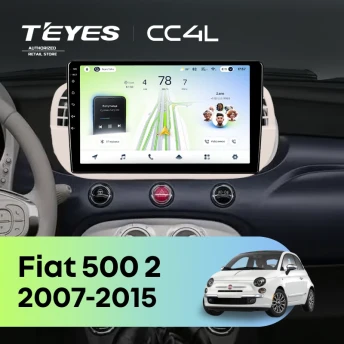 Штатная магнитола Teyes CC4L 6/64 Fiat 500 2 (2007-2015)