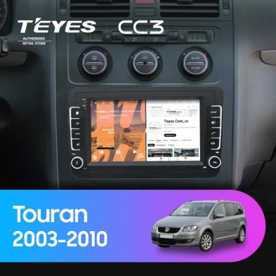 Штатная магнитола Teyes CC3 4/32 Volkswagen Touran (2003-2010) (с кнопками) 7"