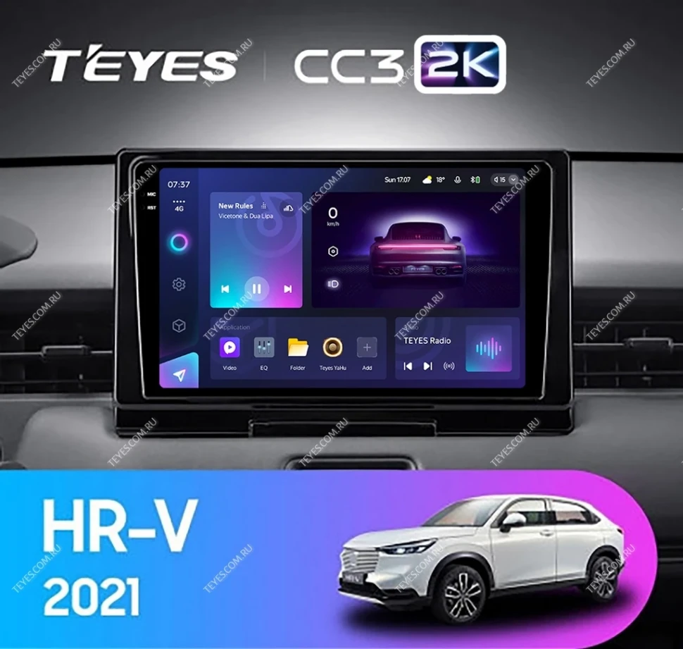 Штатная магнитола Teyes CC3 2K 6/128 Honda HR-V 2021+