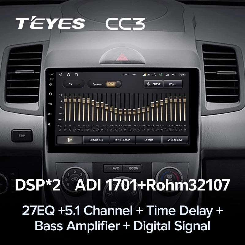 Штатная магнитола Teyes CC3 4/32 Kia Soul 1 (2008-2014)