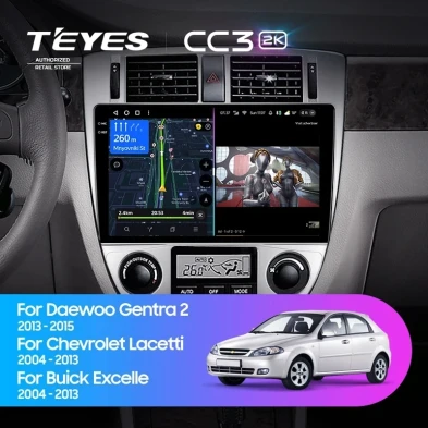 Штатная магнитола Teyes CC3 2K 4/32 Daewoo Gentra 2 (2013-2015) F2 Тип-B