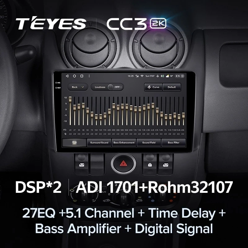 Штатная магнитола Teyes CC3 2K 6/128 Lada Largus (2012-2021)