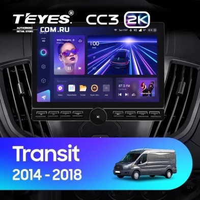Штатная магнитола Teyes CC3 2K 6/128 Ford Transit Van L3H2 (2014-2018) (13" с кнопками)