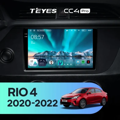 Штатная магнитола Teyes CC4 Pro 8/128 Kia Rio 4 IV FB (2020-2022)