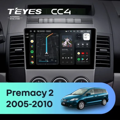 Штатная магнитола Teyes CC4 8/128 Mazda Premacy 2 (2005-2010)