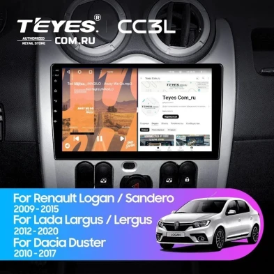 Штатная магнитола Teyes CC3L 4/64 Renault Logan 1 (2010-2015)