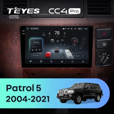 Штатная магнитола Teyes CC4 Pro 8/128 Nissan Patrol V 5 Y61 (2004-2021) F3 Правый руль