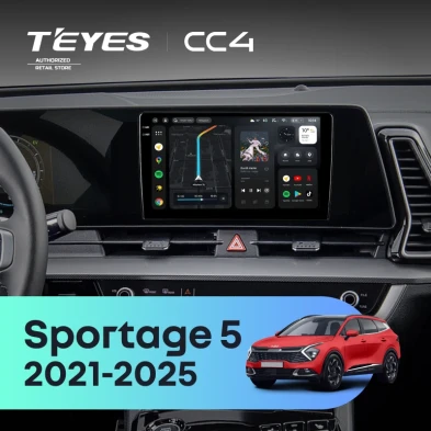 Штатная магнитола Teyes CC4 8/128 Kia Sportage 5 (2021-2026) F1