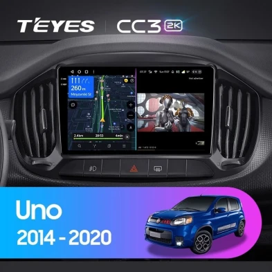 Штатная магнитола Teyes CC3 2K 360 6/128 Fiat Uno (2014-2020)