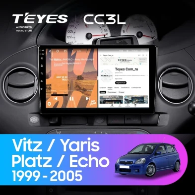 Штатная магнитола Teyes CC3L 4/32 Toyota Yaris (1999-2005) F2