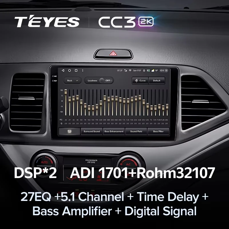 Штатная магнитола Teyes CC3 2K 4/64 Kia Picanto (2011-2017)