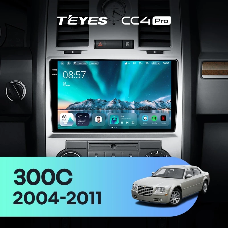 Штатная магнитола Teyes CC4 Pro 12/256 Chrysler 300C 1 (2004-2011)