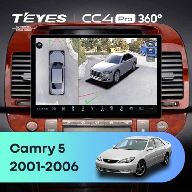Штатная магнитола Teyes CC4 Pro 360 12/256 Toyota Camry 5 XV 30 (2001-2006) Тип-B (13")