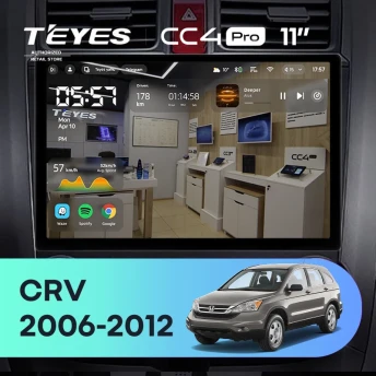 Штатная магнитола Teyes CC4 Pro 8/128 Honda CR-V 3 RE (2006-2012) (11")