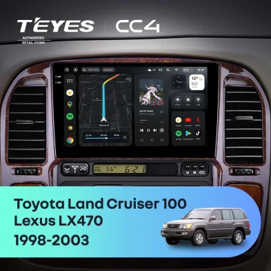 Штатная магнитола Teyes CC4 8/128 Toyota Land Cruiser 100 (1998-2003) F3