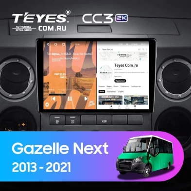Штатная магнитола Teyes CC3 2K 4/64 для GAZ Gazelle Next (2013-2021) F3 (11")