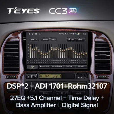Штатная магнитола Teyes CC3 2K 4/32 Lexus LX470 (1998-2003) F3