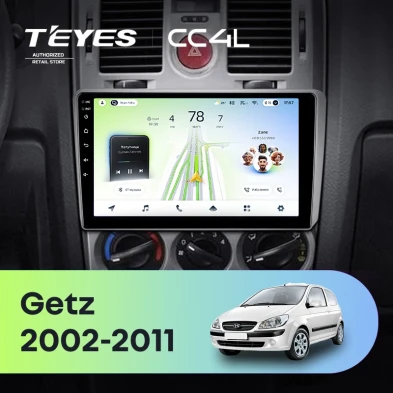 Штатная магнитола Teyes CC4L 6/64 Hyundai Getz (2002-2011) F2