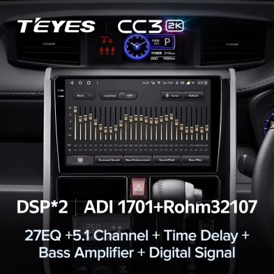Штатная магнитола Teyes CC3 2K 4/32 Toyota Tank (2016-2023) Правый руль