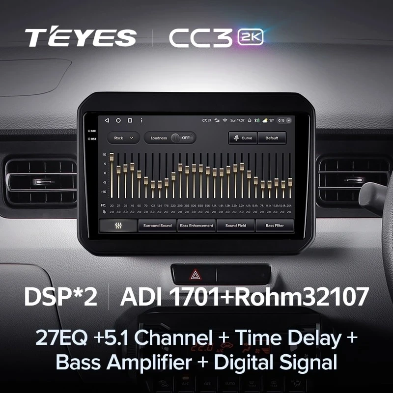 Штатная магнитола Teyes CC3 2K 360 6/128 Suzuki Ignis (2016-2020)