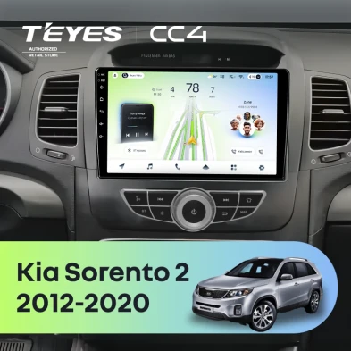 Штатная магнитола Teyes CC4L 6/64 Kia Sorento 2 XM (2012-2020) F4
