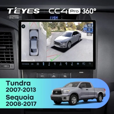 Штатная магнитола Teyes CC4 Pro 360 12/256 Toyota Sequoia XK60 (2008-2017) (13")