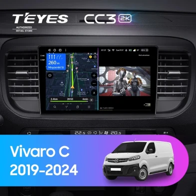 Штатная магнитола Teyes CC3 2K 4/64 Opel Vivaro C (2019-2024)