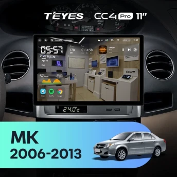 Штатная магнитола Teyes CC4 Pro 12/256 Geely MK 1 (2006-2013) (11")
