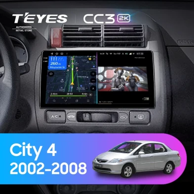 Штатная магнитола Teyes CC3 2K 4/64 Honda City 4 (2002-2008)