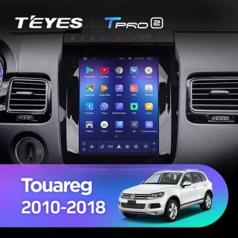Штатная магнитола Tesla style Teyes TPRO 2 4/64 Volkswagen Touareg FL NF (2010-2018) Тип-B