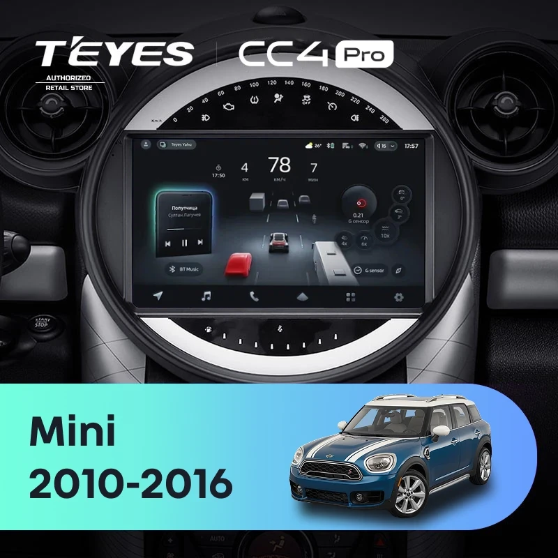 Штатная магнитола Teyes CC4 Pro 8/128 Mini Cooper (2010-2016) F2