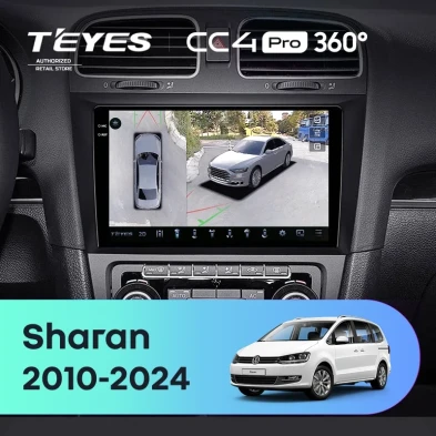 Штатная магнитола Teyes CC4 Pro 360 12/256 Volkswagen Sharan (2010-2024)