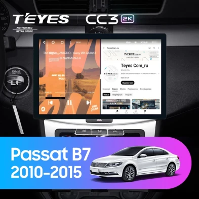 Штатная магнитола Teyes CC3 2K 4/64 Volkswagen Passat B7 (2010-2015) (13")