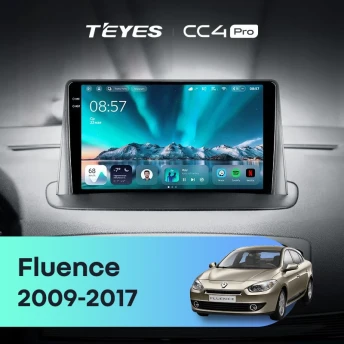 Штатная магнитола Teyes CC4 Pro 8/128 Renault Fluence (2009-2017)