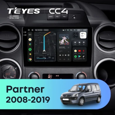 Штатная магнитола Teyes CC4 6/64 Peugeot Partner (2008-2019)