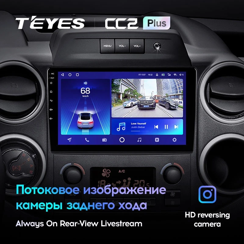 Штатная магнитола Teyes CC2L Plus 1/16 Citroen Berlingo 2 B9 (2008-2019)