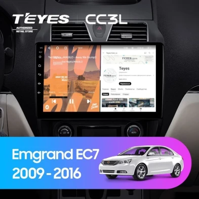 Штатная магнитола Teyes CC3L 4/32 Geely Emgrand EC7 1 (2009-2016)