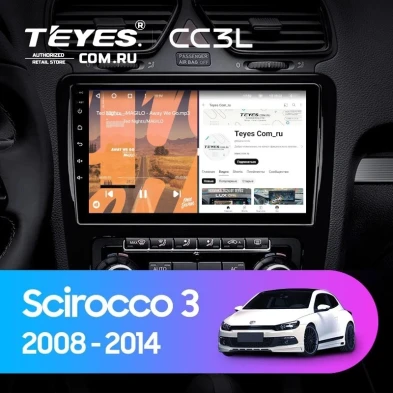 Штатная магнитола Teyes CC3L 4/64 Volkswagen Scirocco (2008-2014) F2
