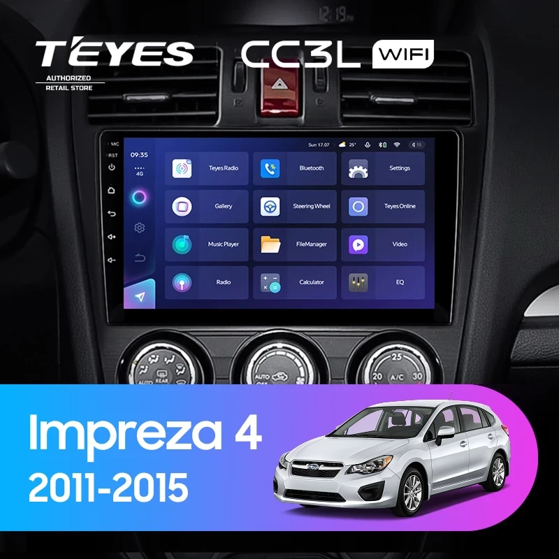 Штатная магнитола Teyes CC3L WiFi 2/32 Subaru Impreza 4 (2011-2015) Тип-B