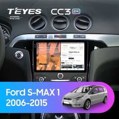 Штатная магнитола Teyes CC3 2K 6/128 Ford S-MAX 1 (2006-2015) F3
