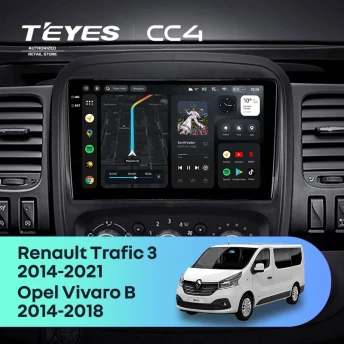Штатная магнитола Teyes CC4 8/128 Renault Trafic 3 (2014-2021)