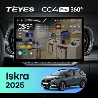 Штатная магнитола Teyes CC4 Pro 8/128 LADA Iskra SW Cross (2025-2026) Тип-B (13")