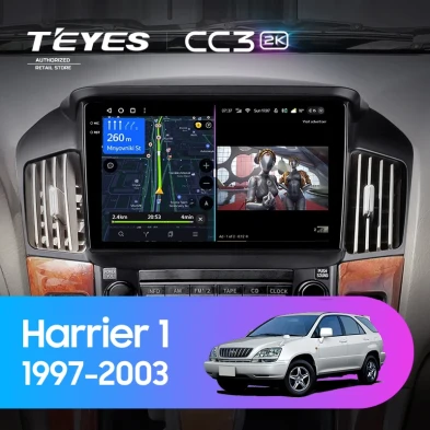 Штатная магнитола Teyes CC3 2K 4/32 Toyota Harrier 1 (XU10) (1997-2003) F1