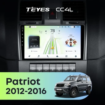 Штатная магнитола Teyes CC4L 6/64 UAZ Patriot (2012-2016)