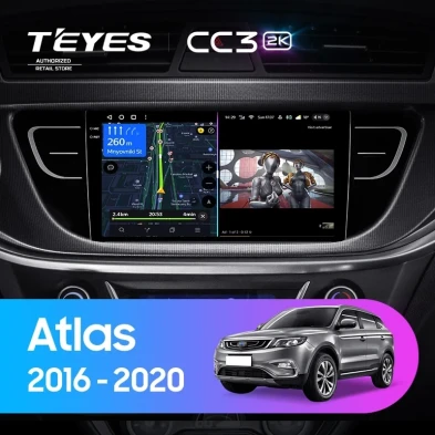 Штатная магнитола Teyes CC3 2K 4/64 Geely Atlas NL-3 (2016-2020)