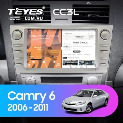 Штатная магнитола Teyes CC3L 4/64 Toyota Camry 6 XV 40 (2006-2011) F4 с кнопками